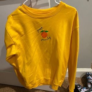 Just peachy peach sweatshirt crew